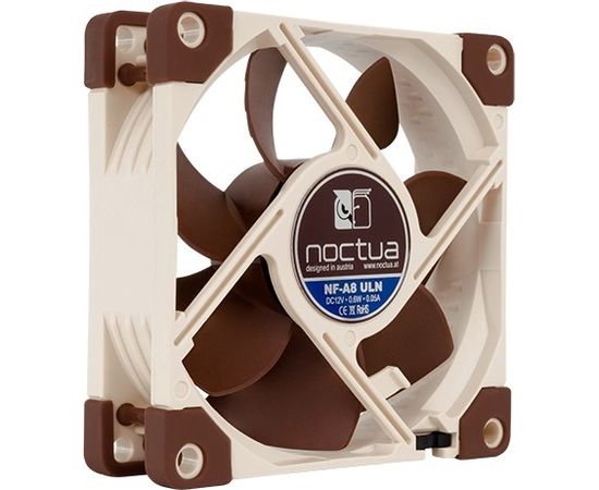 Noctua NF-A8 ULN computer cooling component Computer case Cooler 8 cm Beige, Brown