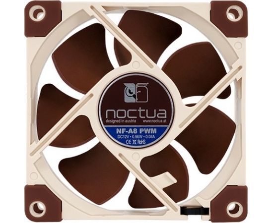 Noctua NF-A8 PWM computer cooling component Computer case Cooler 8 cm Beige, Brown