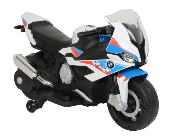 Bērnu elektriskais motocikls - BMW S1000RR, balts