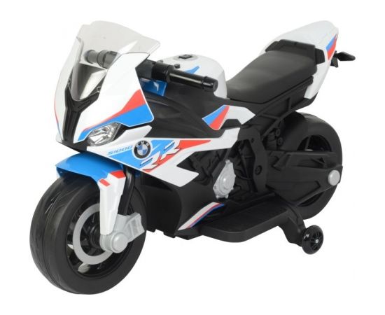 Bērnu elektriskais motocikls - BMW S1000RR, balts