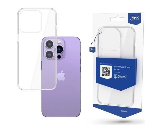 3mk Clear Case Aizmugurējais Apvalks Caurspīdīgs Priekš Apple iPhone 14 Pro