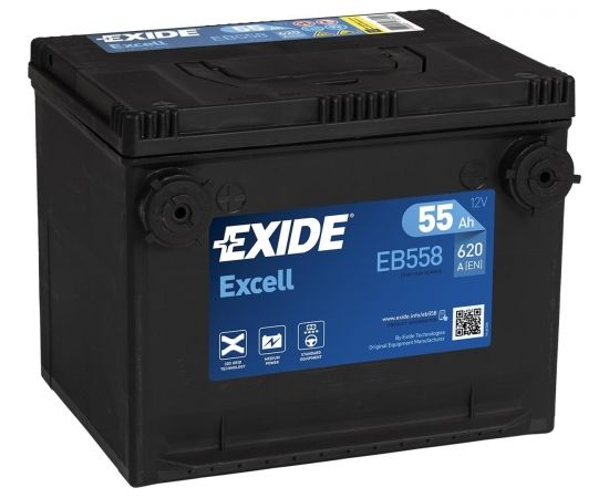 Exide Excell EB558 12V 55Ah 620A 230x180x186 EB558