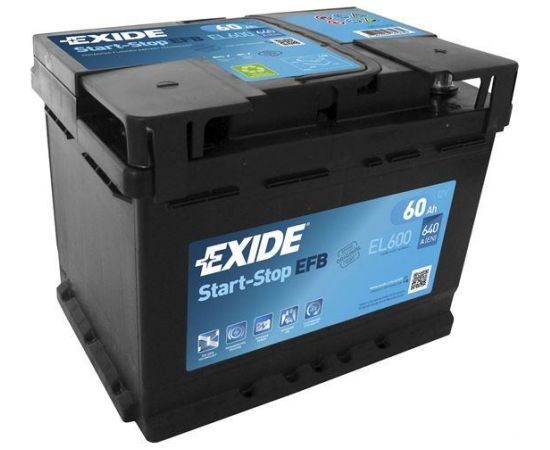 Exide EFB EL600 12V 60Ah 640A 242x175x190 EL600