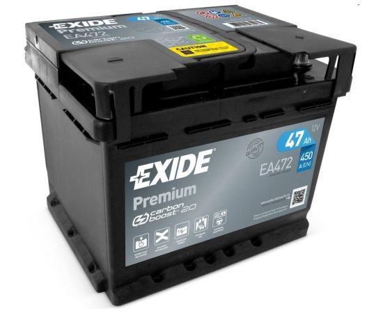 Exide Premium EA472 12V 47Ah 450A 207x175x175 EA472