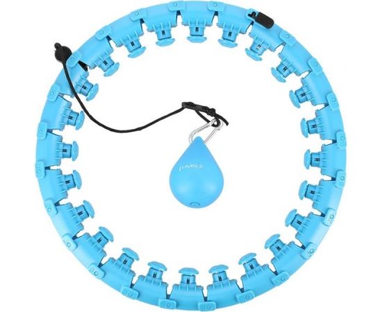 Vingrošanas aplis HHW01 BLUE HULA HOOP WITH WEIGHT HMS