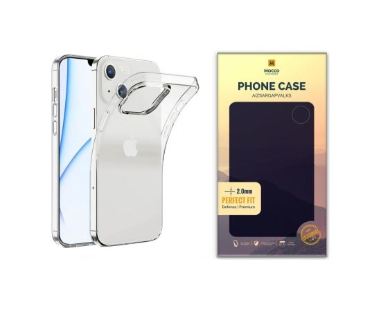 Mocco Original Clear Case 2mm Aizmugurējais Silikona Apvalks Priekš Apple iPhone 14 Plus Caurspīdīgs