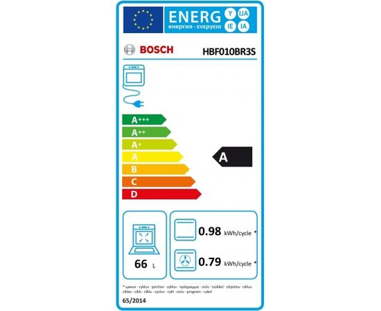 Bosch HBF010BR3S 66L Stainless steel