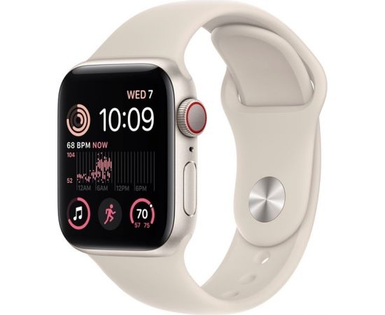 Apple Watch SE (2nd Gen 2022) GPS + Cellular 40mm Starlight Aluminium Case with Starlight Sport Band22) 40MM 4G/ST. ALUM/STARL MNPH3EL/A APPLE