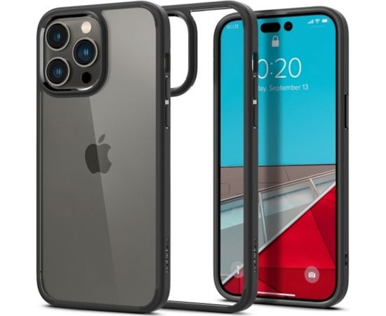 Spigen Ultra Hybrid прзрачное стекло TPU чехол-крышка для Apple iPhone 14 Pro Max Черная рамка