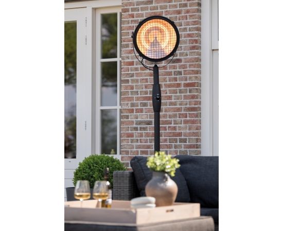 SUNRED Heater RSS19, Indus Bright Standing Infrared, 2100 W, Black