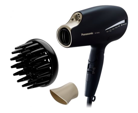 Panasonic Hair Dryer EH-NA9J-K825 Nanoe 1800 W, Number of temperature settings 4, Diffuser nozzle, Black/Gold