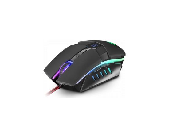 Mars Gaming MM116 Spēļu Datora Pele ar 7 LED RGB Gaismām 3200 DPI USB Melna