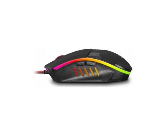 Mars Gaming MM116 Spēļu Datora Pele ar 7 LED RGB Gaismām 3200 DPI USB Melna