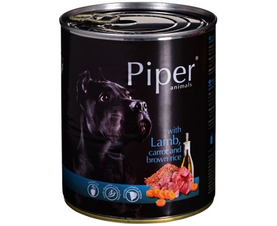 Dolina Noteci Piper with lamb, carrot and brown rice - Wet dog food 800 g