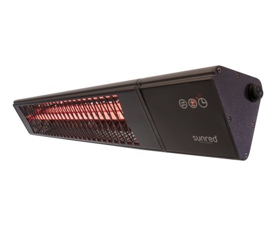 SUNRED Heater PRO25W-SMART, Triangle Dark Smart Wall Infrared, 2500 W, Black