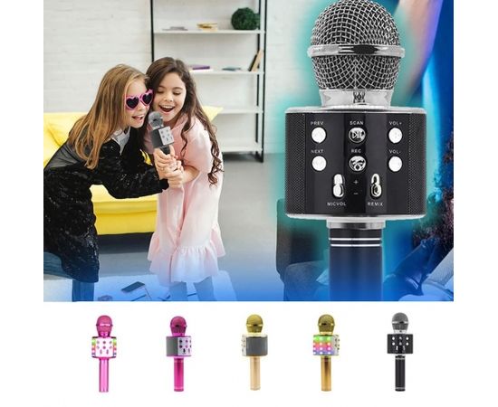 Karaoke microphone with speaker Manta MIC21PKL, pink