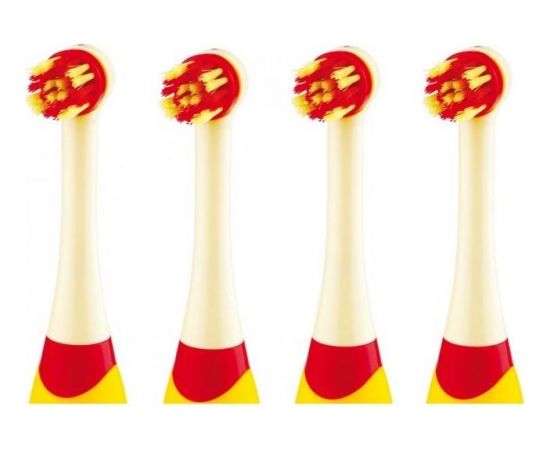 ETA Toothbrush replacement  Yellow/ Red, Number of brush heads included 4