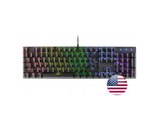 Mars Gaming MK422BRUS Spēļu Mehāniska Tastatūra RGB / Brown Switch / US