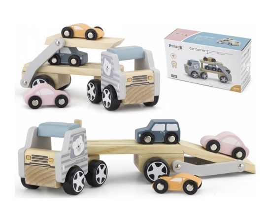 Koka piekabe ar rotaļu automašīnām - Viga PolarB