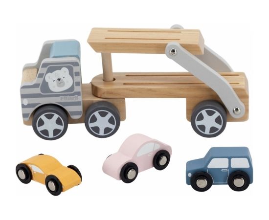 Koka piekabe ar rotaļu automašīnām - Viga PolarB