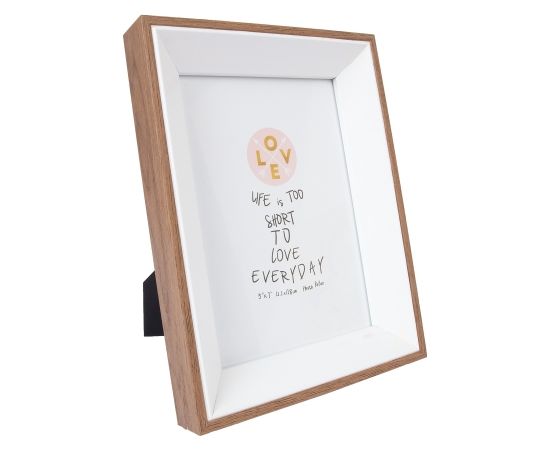 Photo frame DECOR, 20x25cm, white/wood