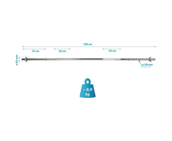 Svara stienis 150 Cm Enero Fit Fi 28mm