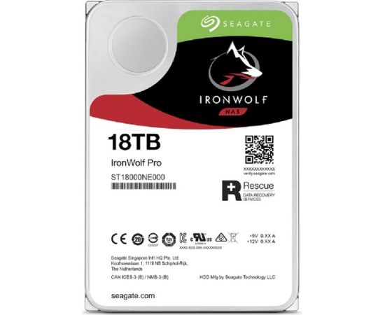 Seagate IronWolf Pro ST18000NT001 internal hard drive 3.5" 18000 GB