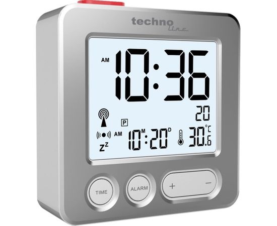 Technoline WT 265 alarm clock Digital alarm clock Silver