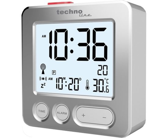 Technoline WT 265 alarm clock Digital alarm clock Silver