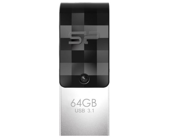 Silicon Power Mobile C31 USB flash drive 64 GB USB Type-A / USB Type-C 3.2 Gen 1 (3.1 Gen 1) Black, Silver