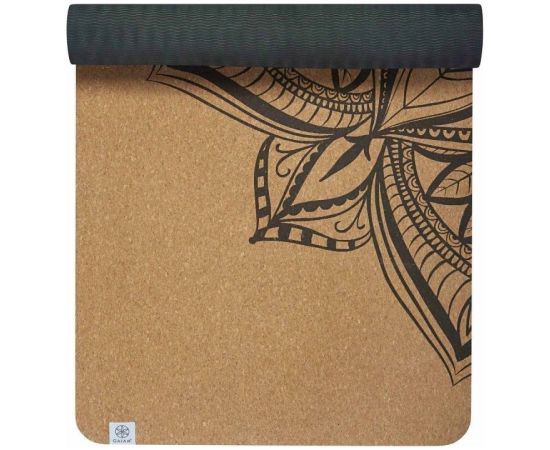 Vingrošanas paklājiņš Gaiam Printed Cork Mandala 5 mm 63495