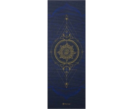 Double-sided Vingrošanas paklājiņš Gaiam Sun and Moon 6mm 63419