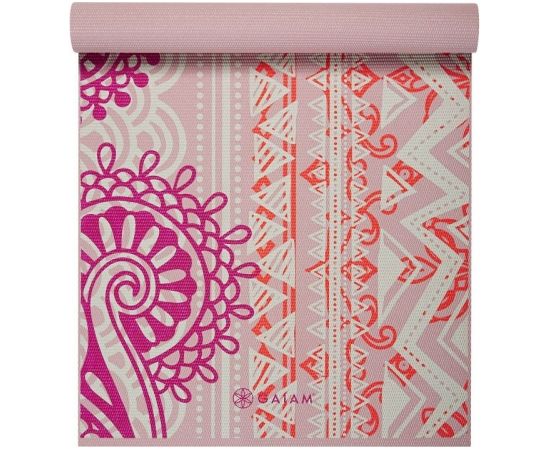 Vingrošanas paklājiņš Gaiam Bohemian Rose 4 mm 63413