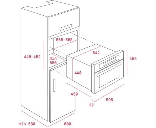 Built-in microwave Teka MWR32BIA Bright Cream