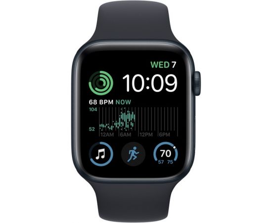 Apple Watch SE 2 GPS + Cellular 44mm Sport Band, midnight (MNPY3EL/A)