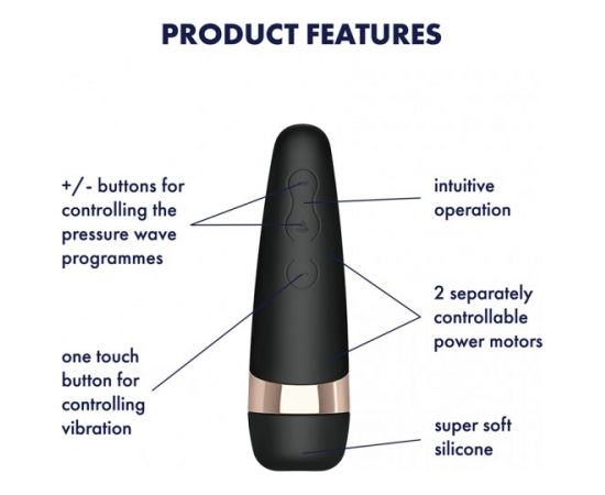 Satisfyer Pro 3+ Wand vibrator Ambidextrous