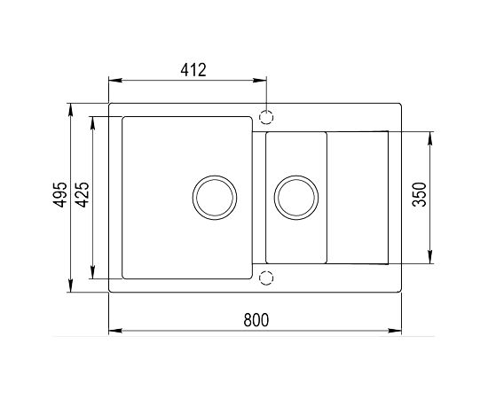 Sink Teka Clivo 60 B-TQ, onyx