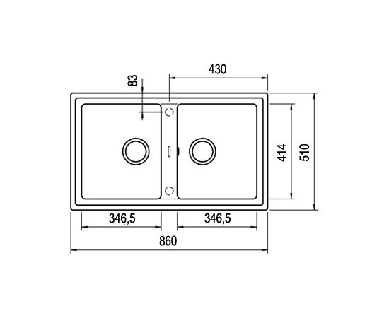 Sink Teka Stone 90B TG carbon