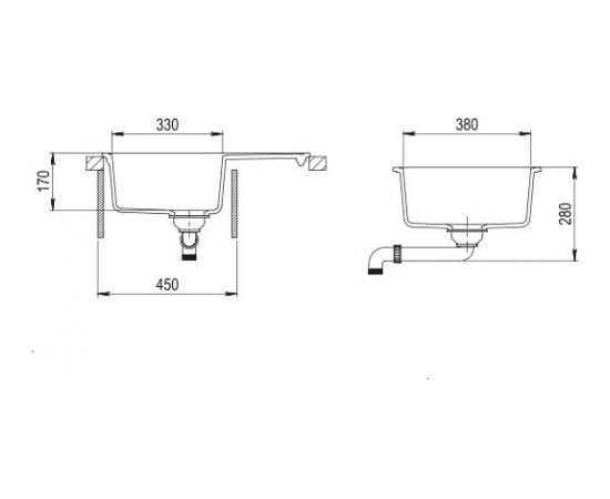 Sink Teka Comfor 45 S-TG onyks