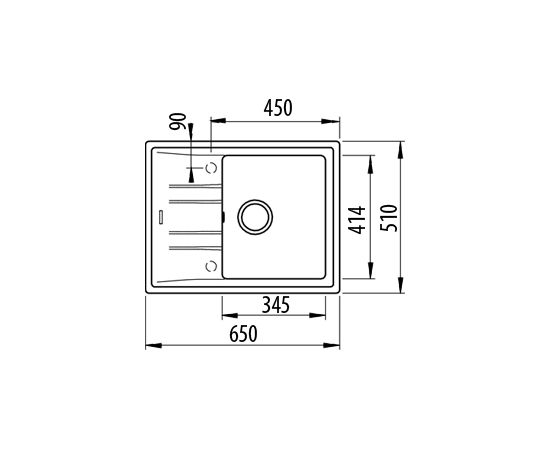 Sink Teka Stone 45S TG aluminium