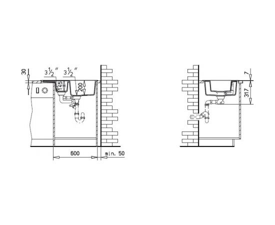 Sink Teka Astral 60B-TG, topaz beige