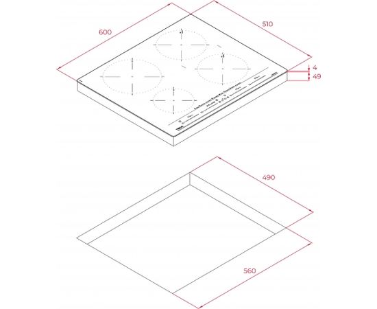 Induction hob Teka IZC 64630 steam grey