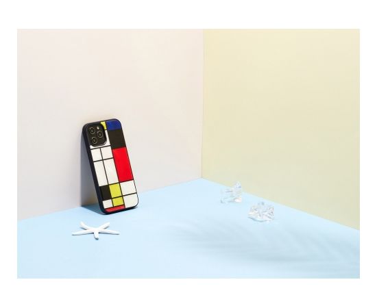 iKins case for Apple iPhone 12 Pro Max mondrian black