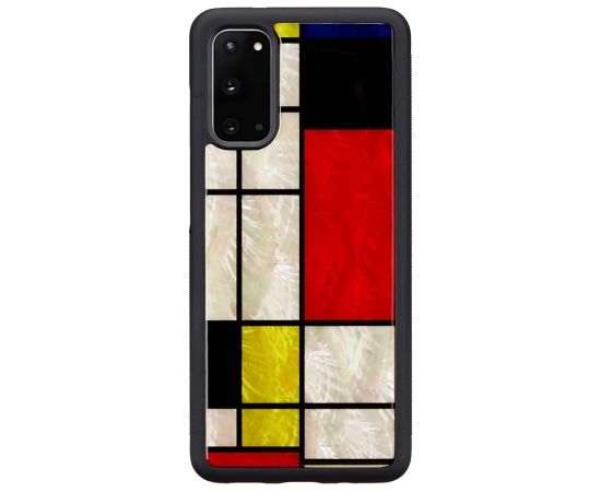 iKins case for Samsung Galaxy S20 mondrian black