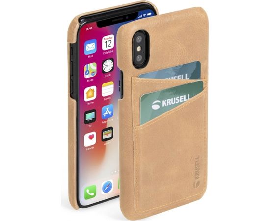 Krusell Sunne 2 Card Cover Apple iPhone XS Max vintage nude