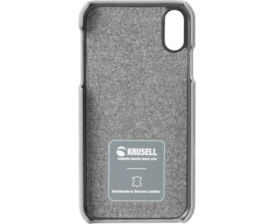 Krusell Broby Cover Apple iPhone XS Max light grey