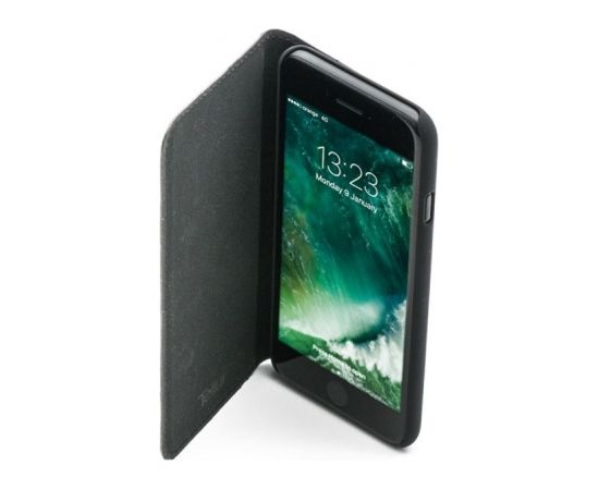 Tellur Book case Ostrich Genuine Leather for iPhone 7 black