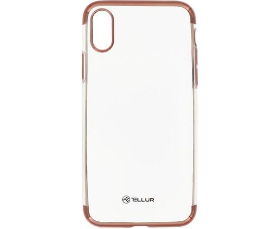 Tellur Cover Silicone Electroplated for iPhone X/XS rose gold