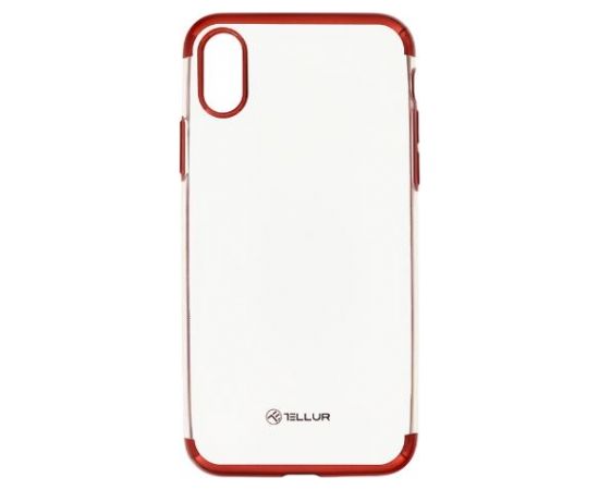 Tellur Cover Silicone Electroplated for iPhone X/XS red