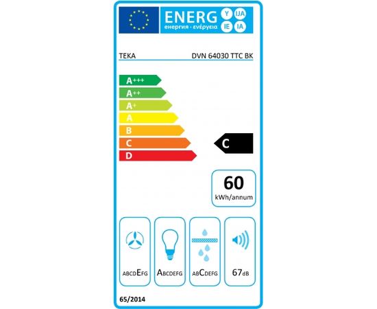 Teka DVN64030BK Tvaika nosūcējs